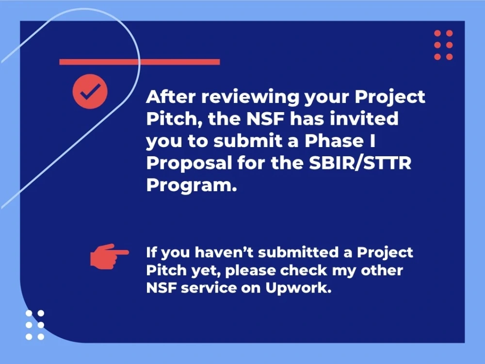 A winning NSF Phase I Proposal for the SBIR/STTR programs Upwork