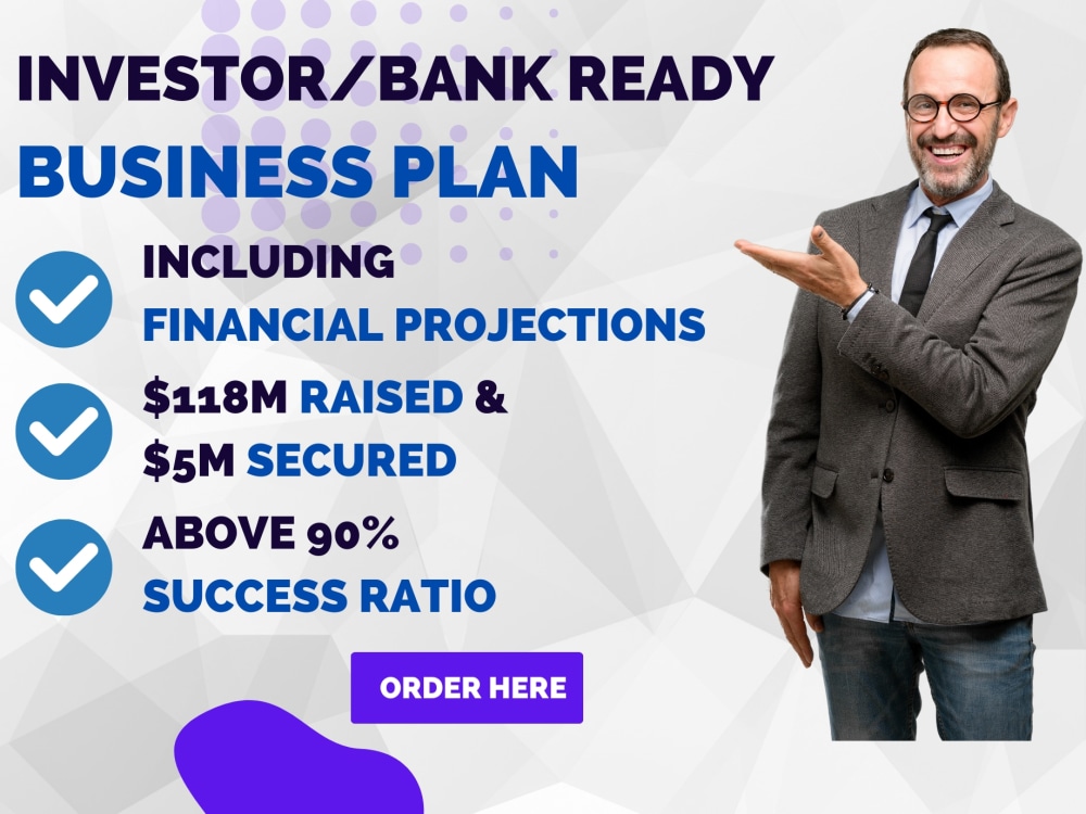 An investor/bank ready Business Plan including Financial Projections ...