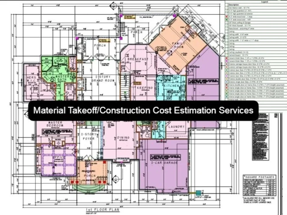 Material Takeoff and Construction Cost Estimation | Upwork