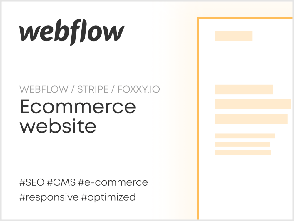 Webflow For Ecommerce – Webflow Showcase Search – LOQG