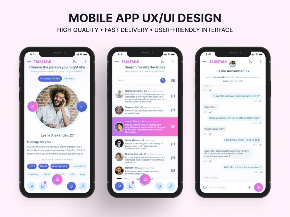 A clean and useful ux/ui mobile app design | Upwork