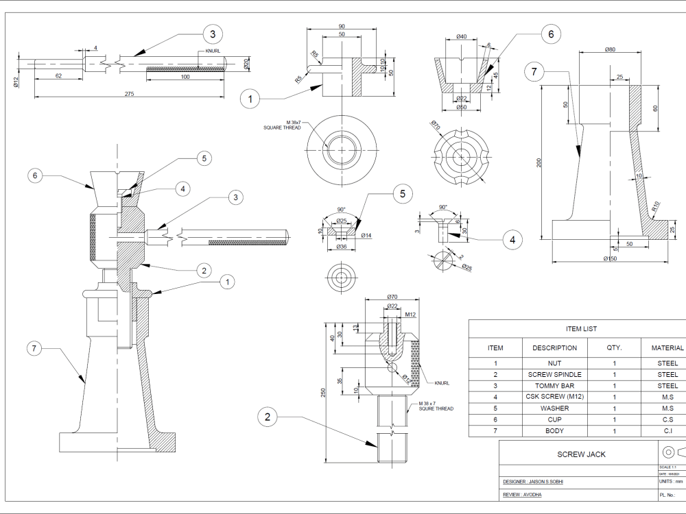 2d mechanical and industrial drawing using AutoCAD | Upwork