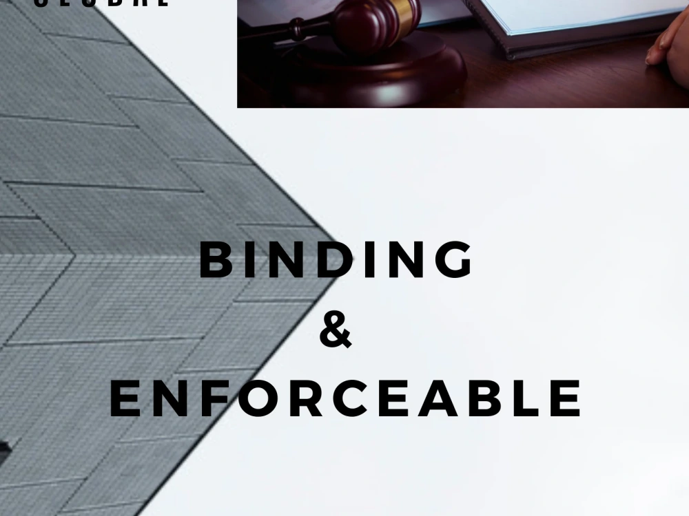 A binding and legally enforceable contract Upwork