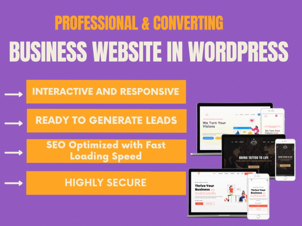 Professional and fully responsive wordpress website | Upwork