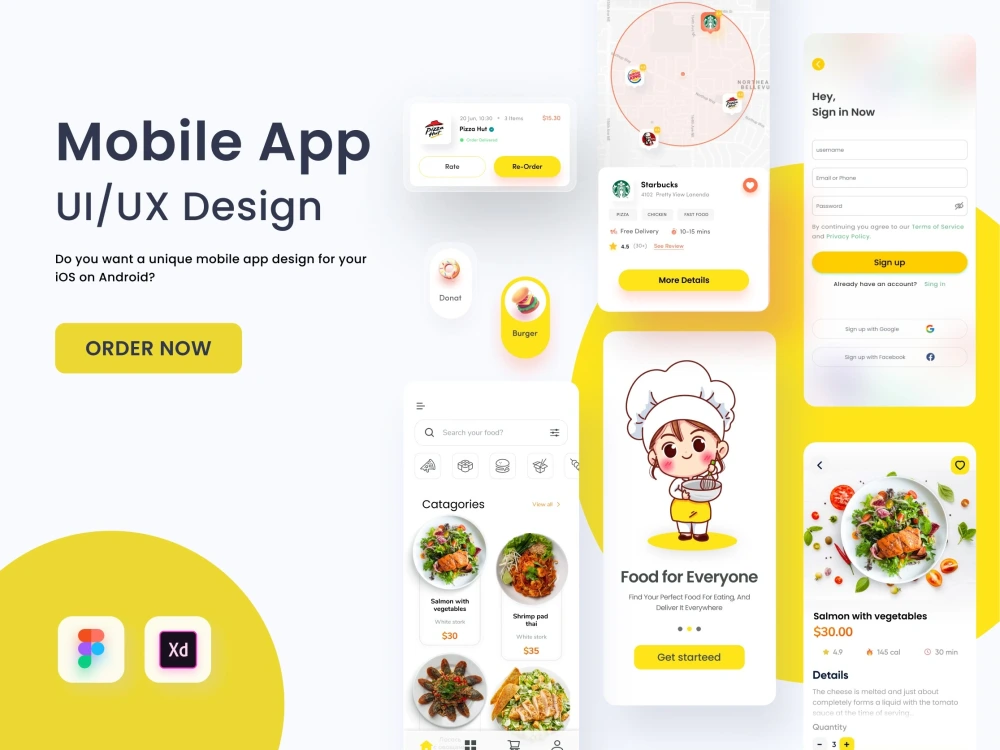 Mobile app ui ux design for ios or android | Upwork