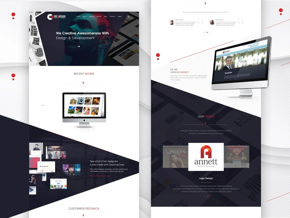 Amazing website ui/ux design | Upwork