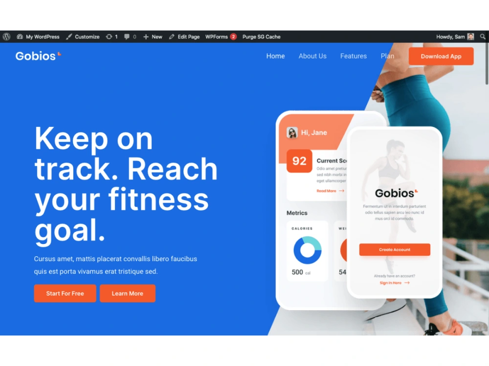 A responsive WordPress starter website + premium plugins | Upwork