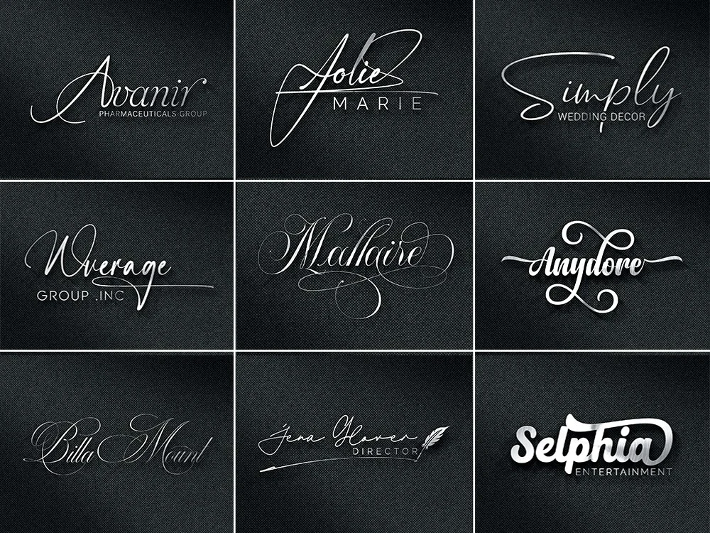 Scripted, Signature, Cursive logo design | Upwork