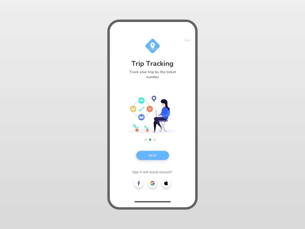 A bus booking app design , Prototype, Custom app design | Upwork