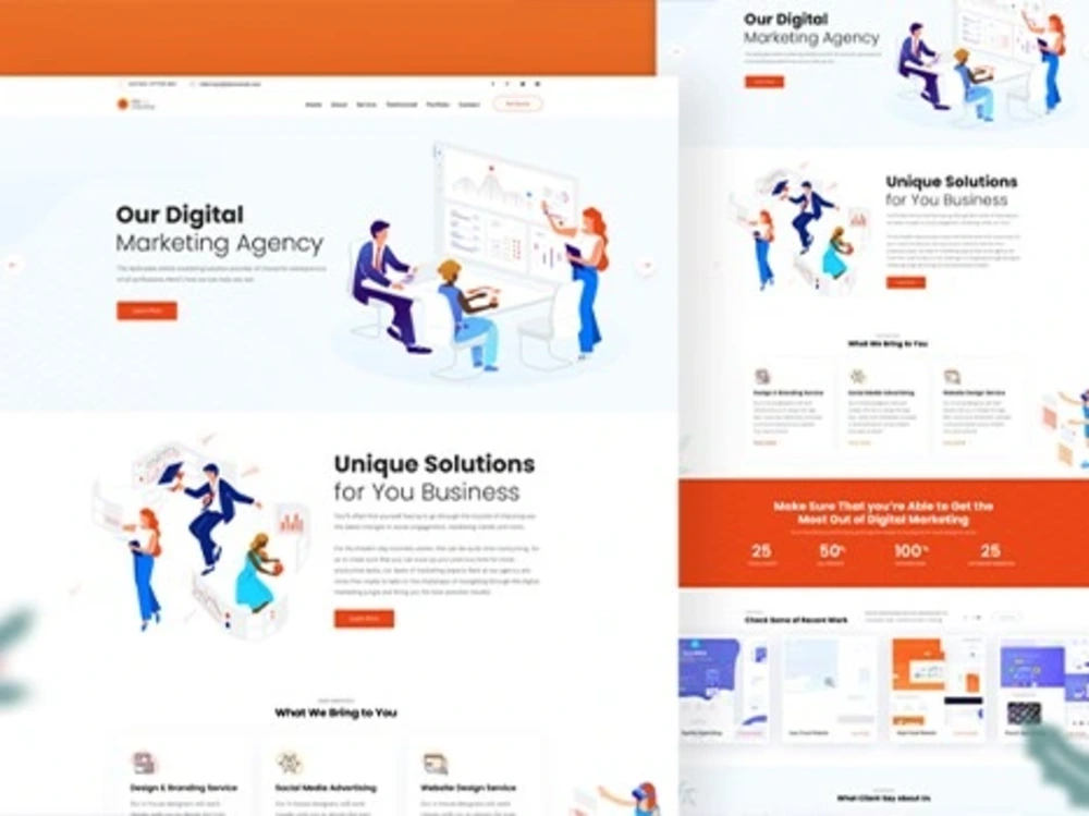 Web PSD or web UI UX design in photoshop | Upwork