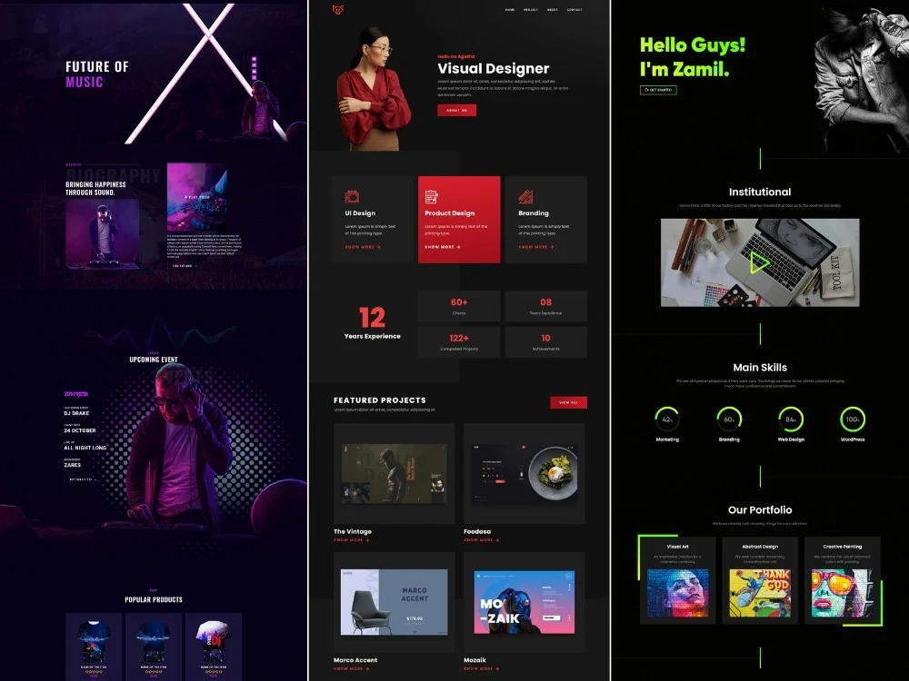 A modern responsive website design using Elementor and WordPress | Upwork