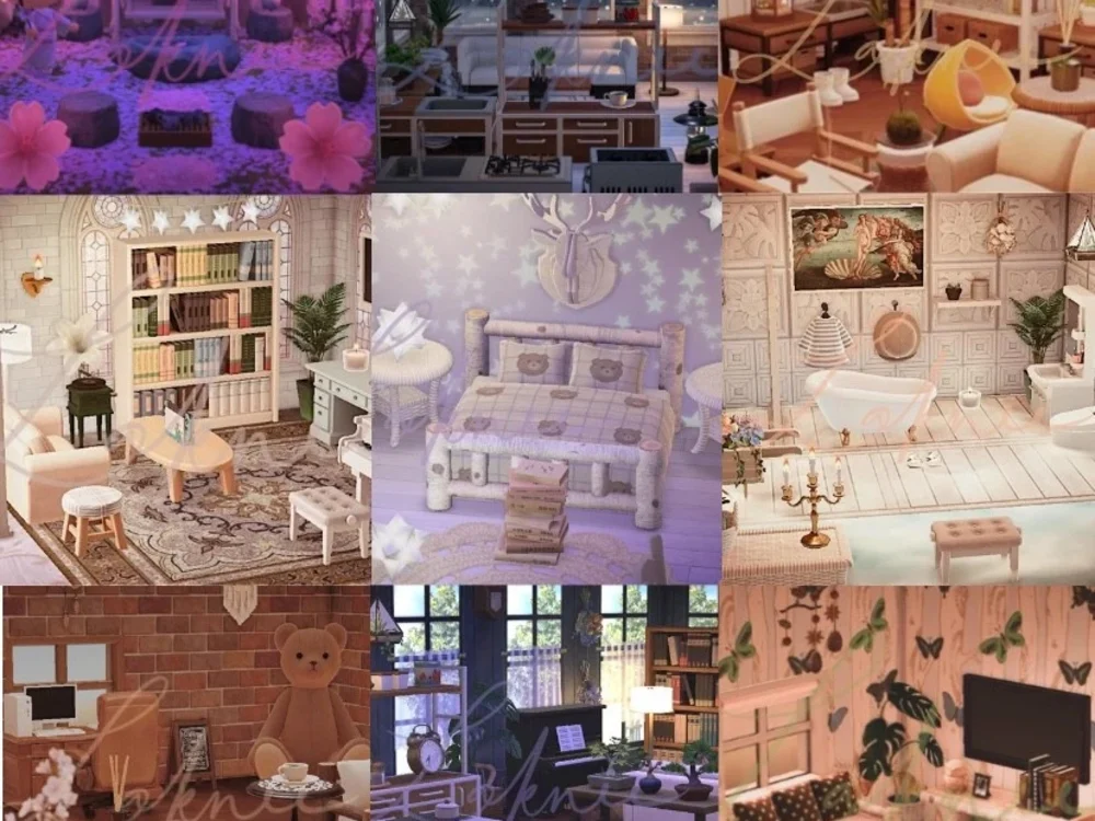 ACNH room design, all furniture, wallpaper and flooring included Upwork