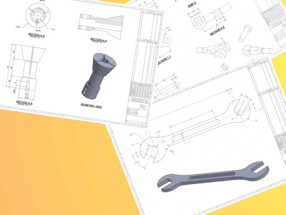 An Industrial CAD 3D Modeling and 2D technical drawings of your product ...