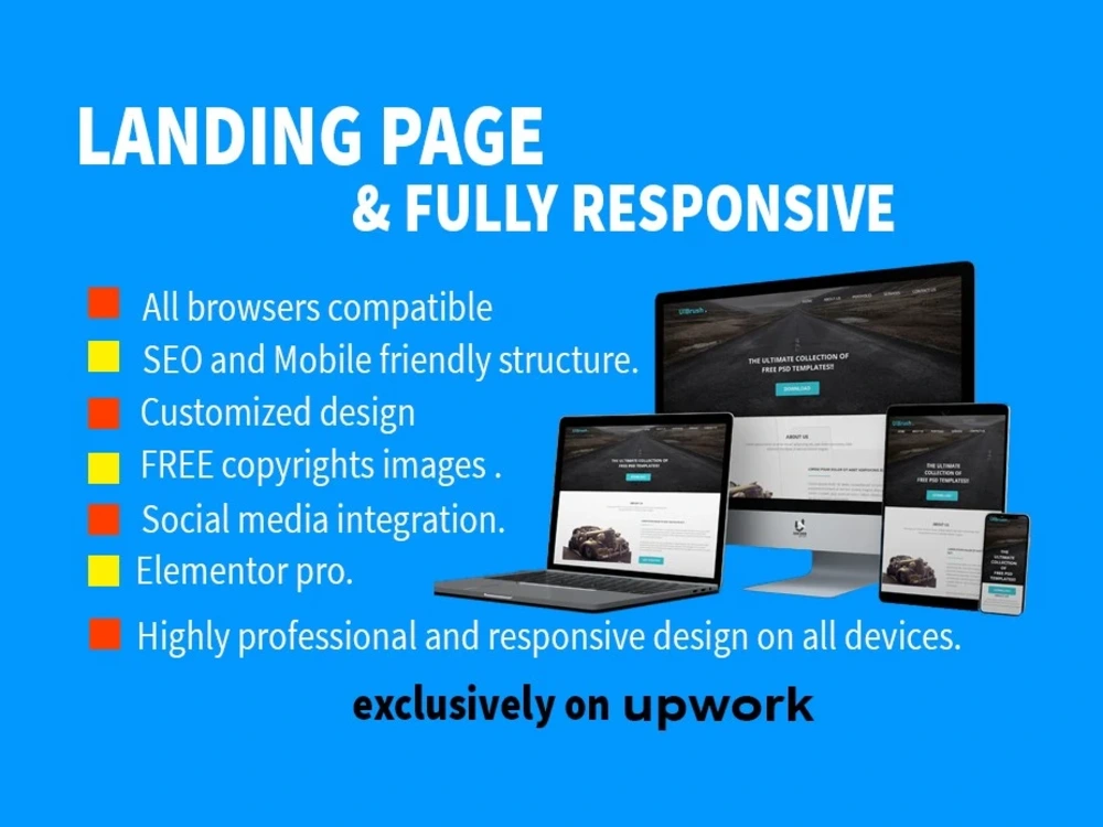 Modern design and responsive WordPress website | Upwork