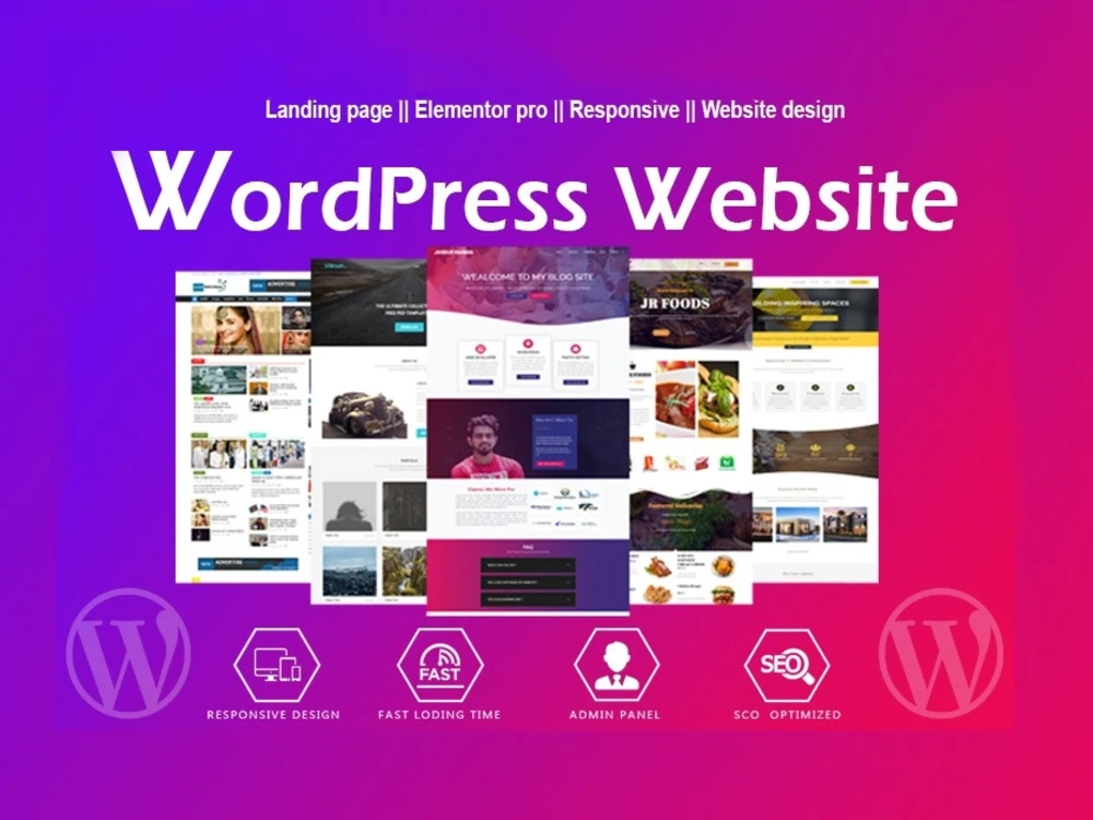 Modern design and responsive WordPress website | Upwork