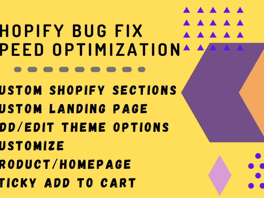 Shopify bug issue fix, theme customization by Shopify expert | Upwork