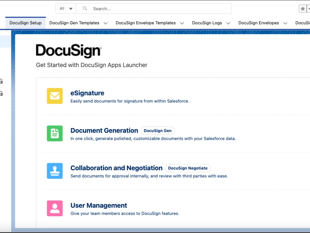 DocuSign setup on your Salesforce Org with 3 templates | Upwork