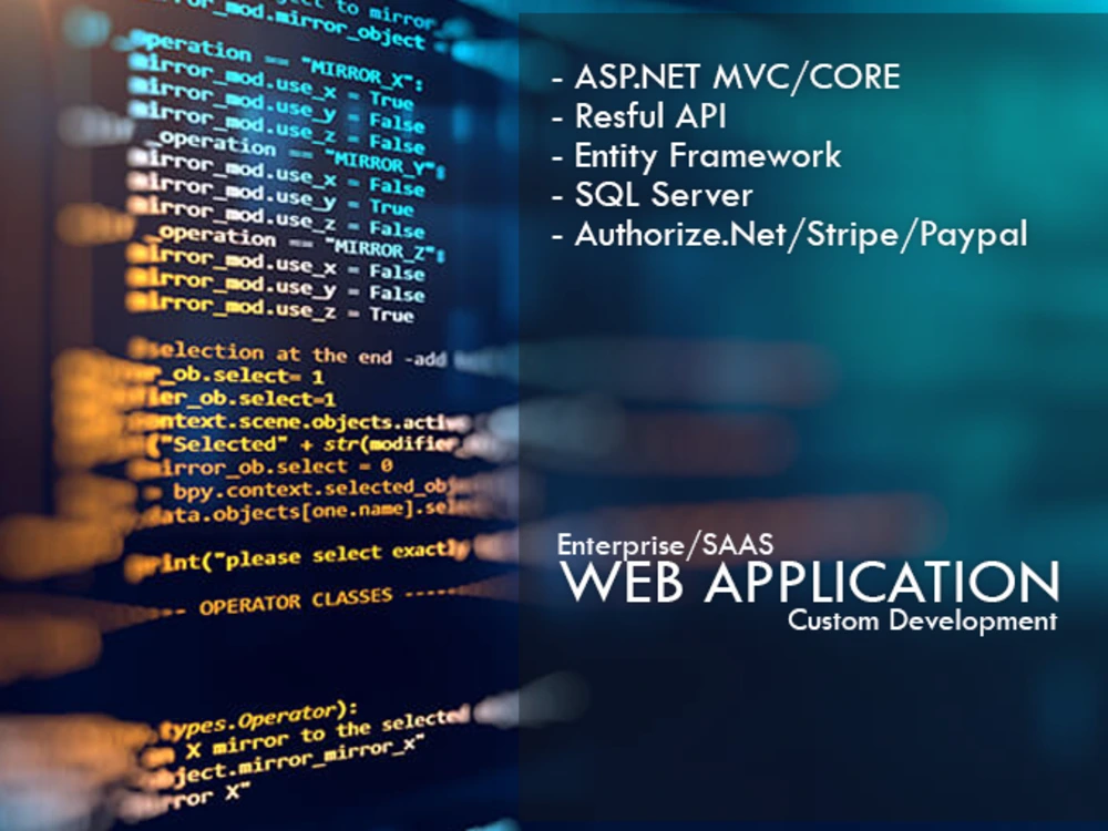 NET, RESTful API, ASP.NET Core Web Application | Upwork image.