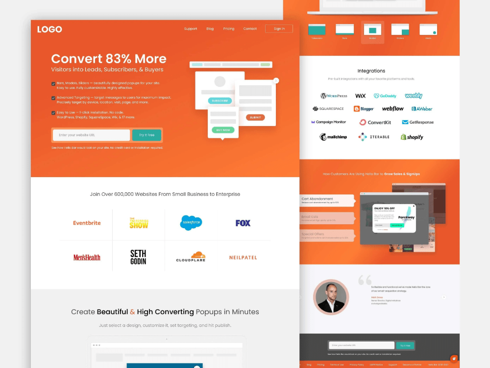 PSD, XD amazing UI/UX design for your website. | Upwork