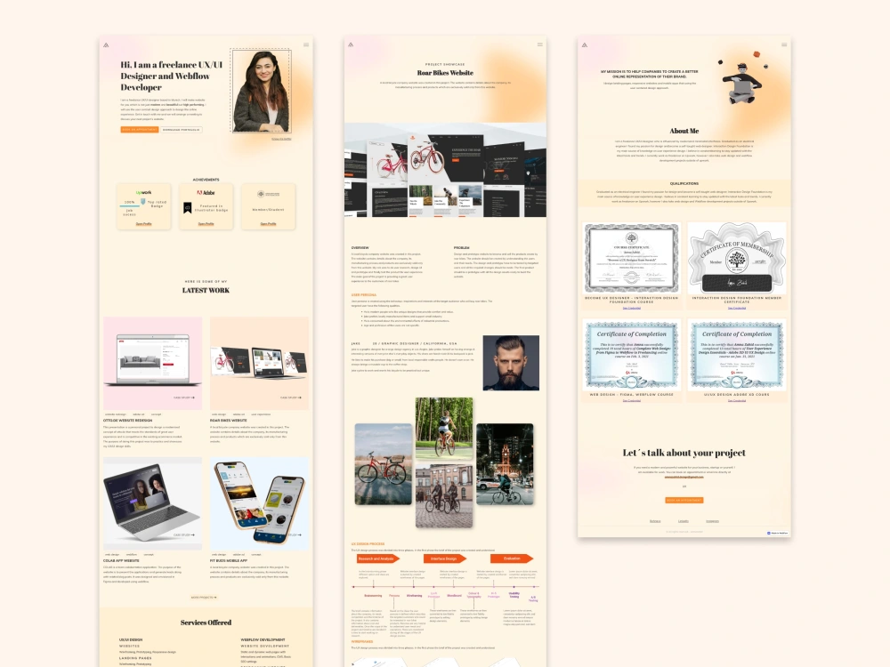 A complete responsive website from Figma Design to Webflow development ...
