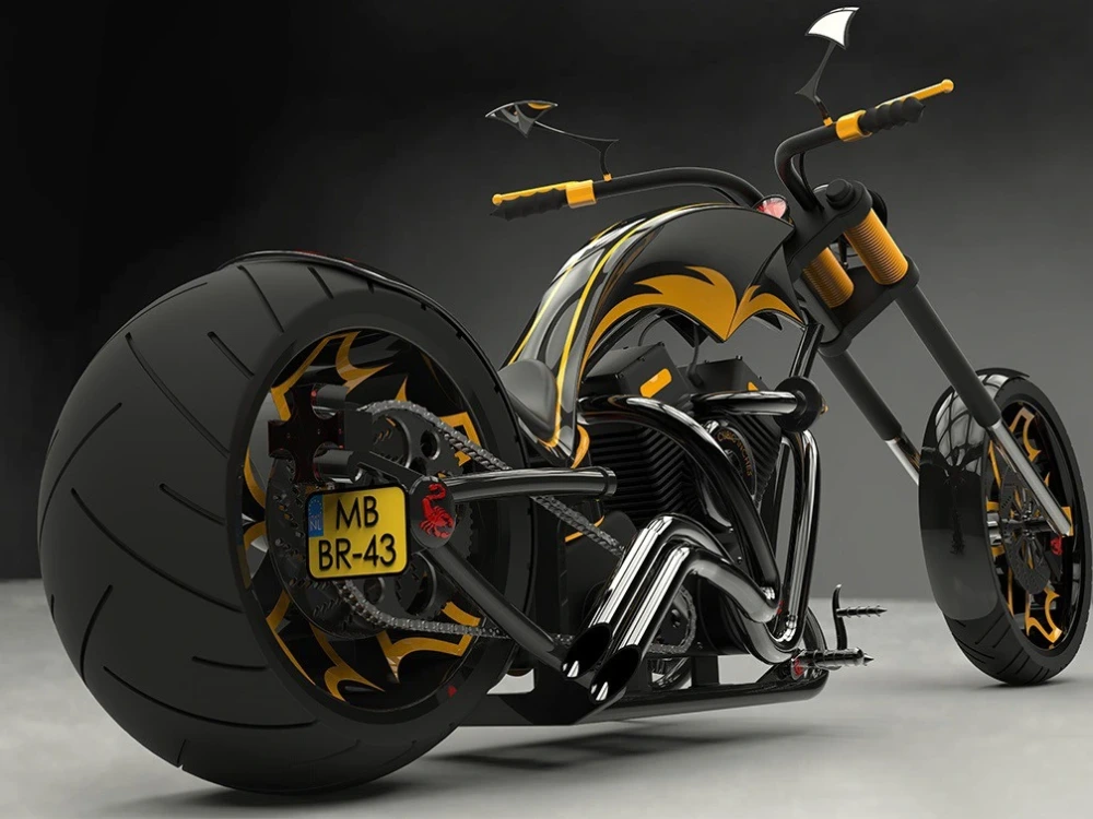 Designing of American Chopper-components with Photo-realistic ...