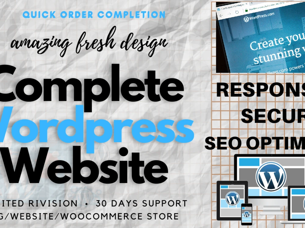 A Pro WordPress website with security, speed & SEO optimization | Upwork
