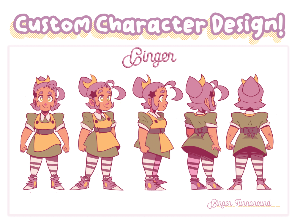 A character design with references + turnaround! | Upwork