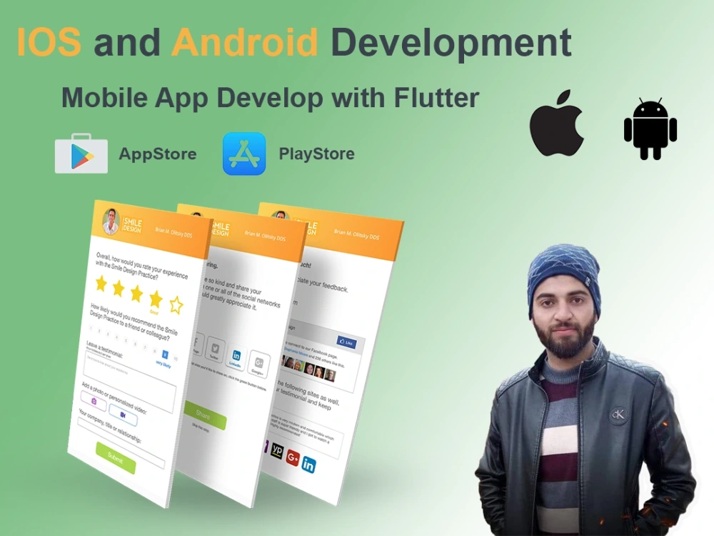 Android, ios app using flutter for you | Upwork