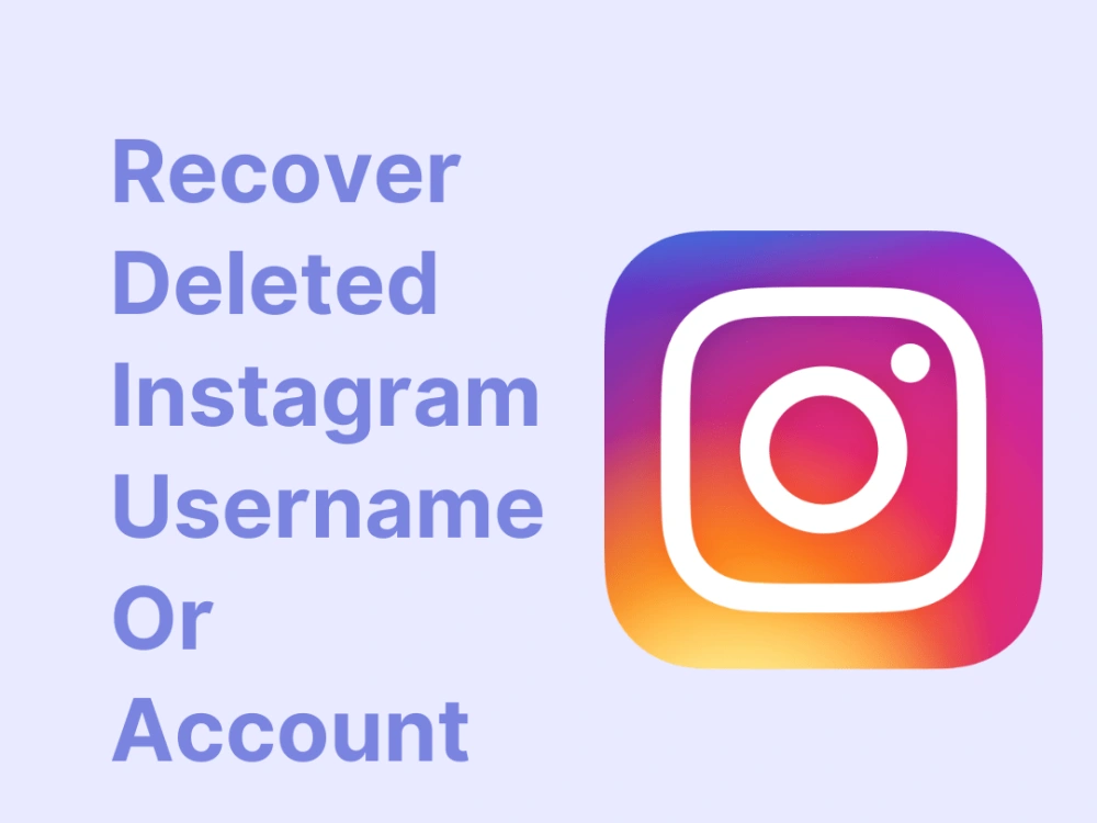 Your permanently closed Instagram username/account back | Upwork