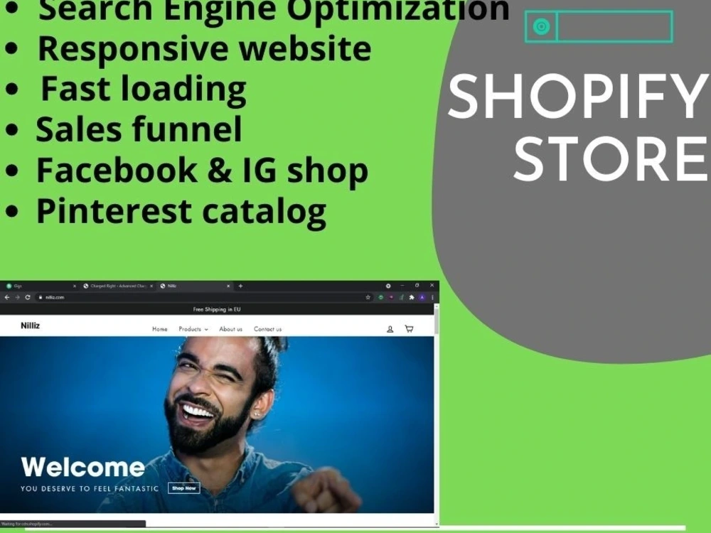 A converting Shopify store design and SEO | Upwork