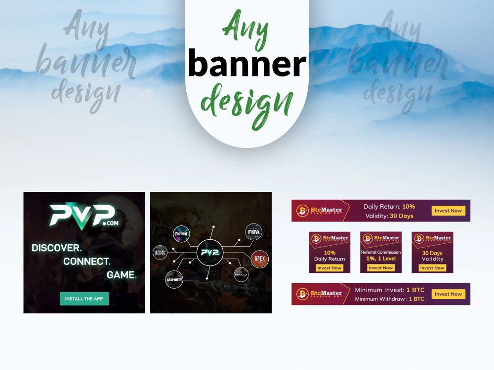 Any sized banner design | Upwork