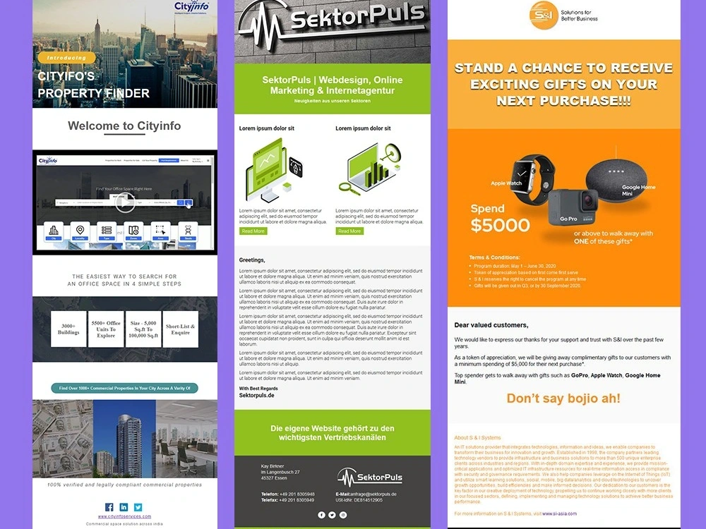 Responsive sendgrid email template and newsletter for camapaign Upwork Responsive sendgrid email template and newsletter for camapaign Upwork