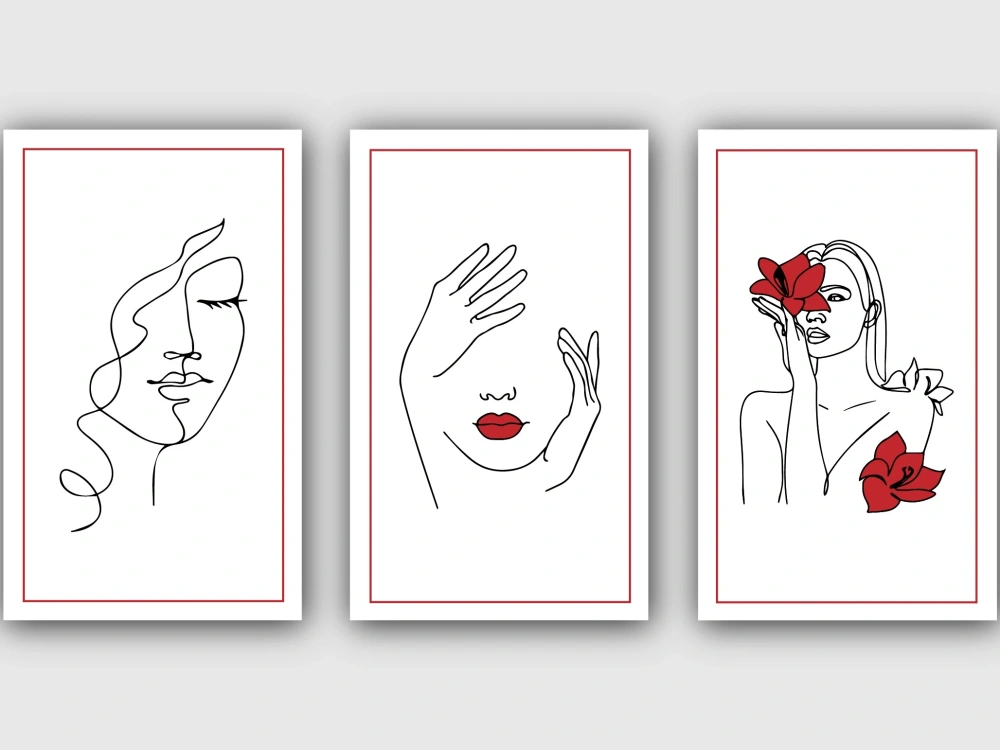 Vector line art illustration | Upwork