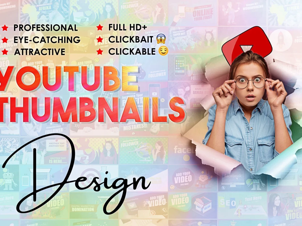 A unique and beautiful youtube thumbnail design | Upwork