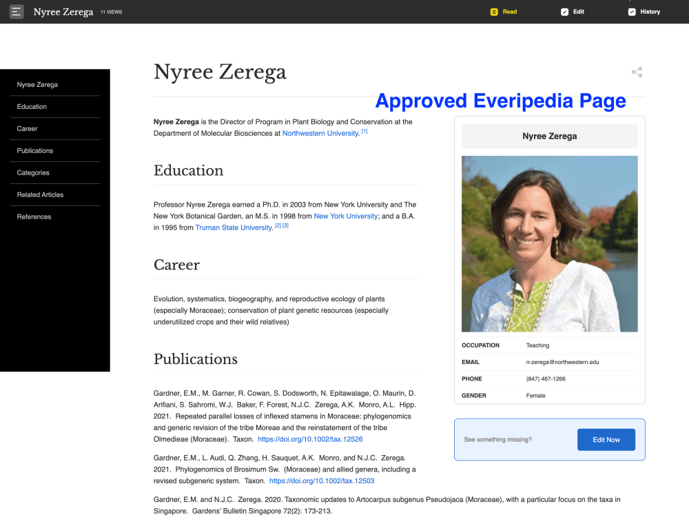An Approved Everipedia Wiki Page | Upwork