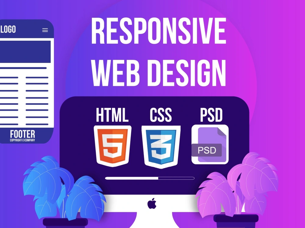 Responsive web page using HTML and CSS | Upwork