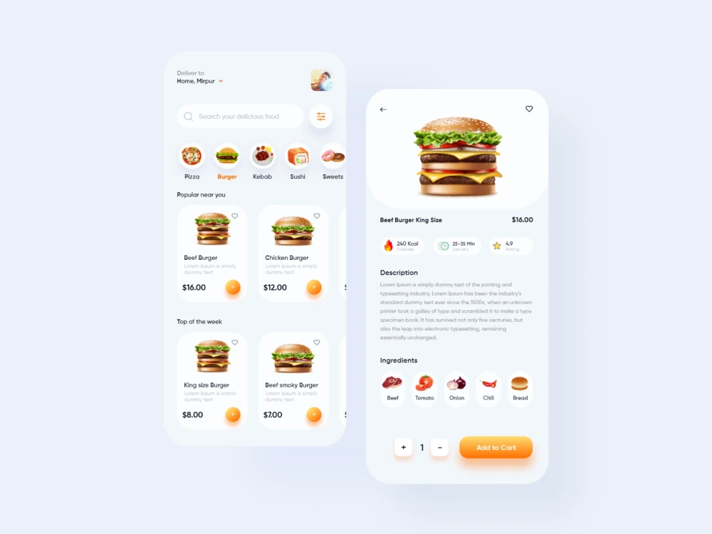 Web or mobile app UI UX design and interactive prototype | Upwork
