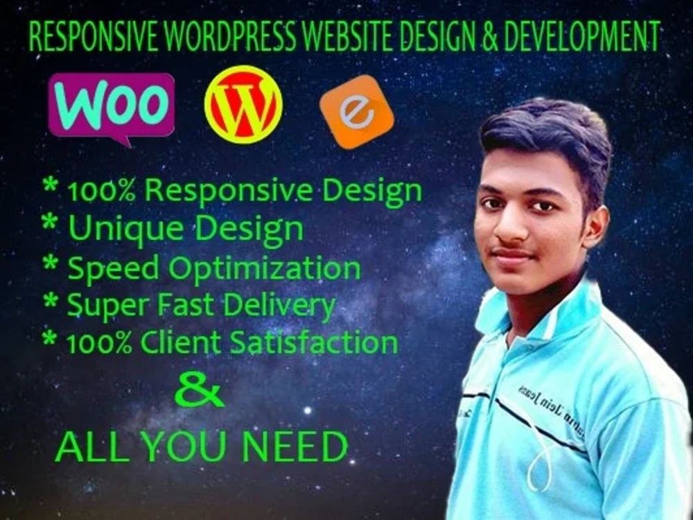 A modern responsive wordpress website design and development | Upwork
