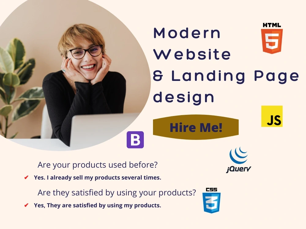 Responsive HTML CSS website design/developer,PSD/XD to html5 Landing ...