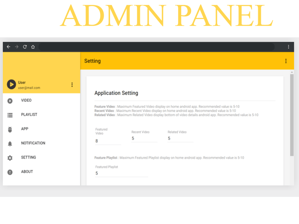 An Android Youtube Multi-Channel Application with Admin Panel | Upwork