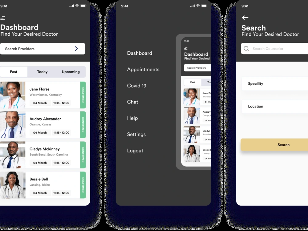 A stunning telemedicine app Website / Mobile app UI / UX design and ...