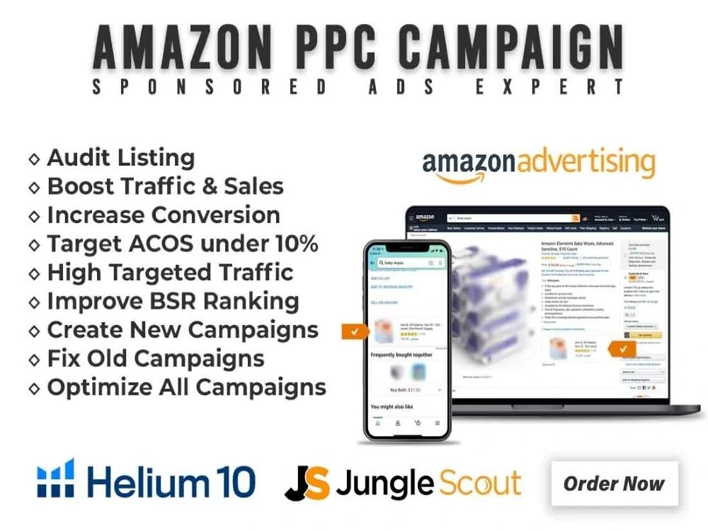 Setup, manage optimize amazon PPC campaign, amazon sponsored ads | Upwork
