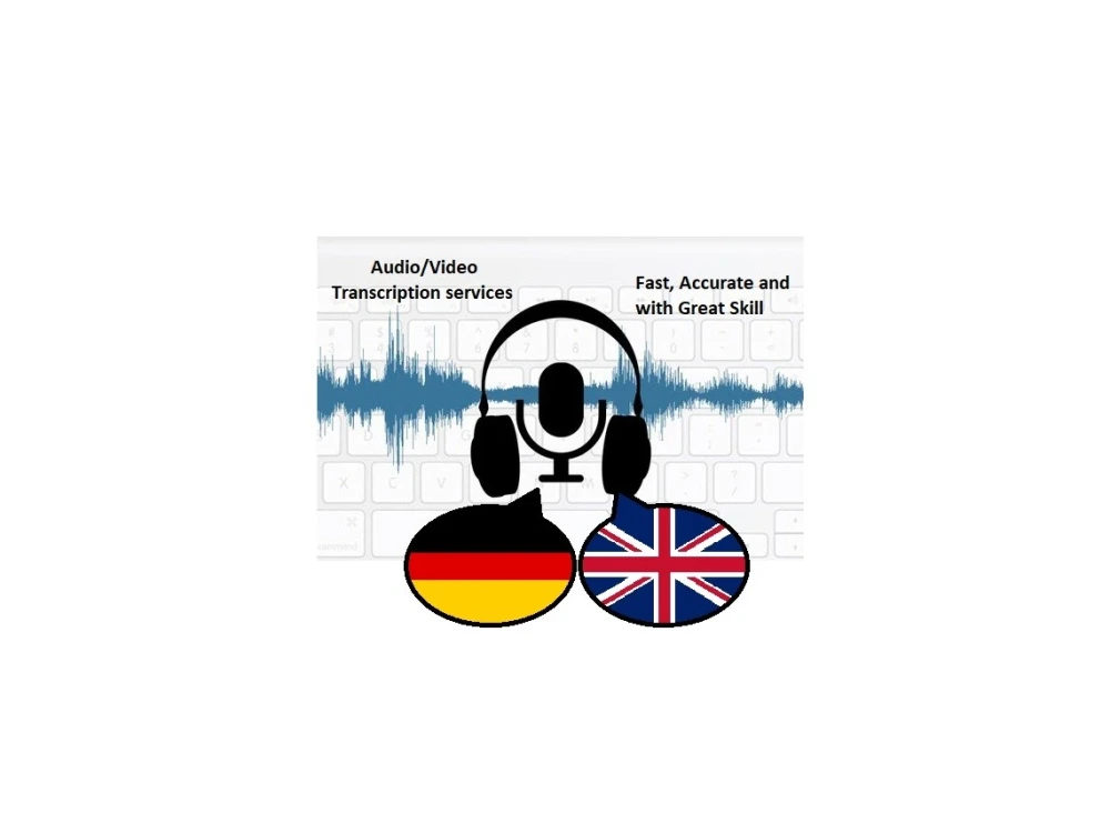 A perfect transcription of your English/German audio files or videos Upwork