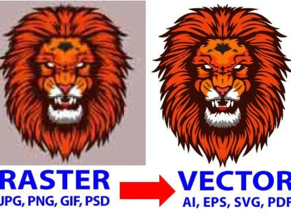 Convert To VectorTrace, Redraw Your Logo Make Vectorize, | Upwork