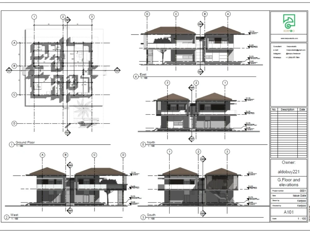 Architectural floor plans , elevations, sections | Upwork