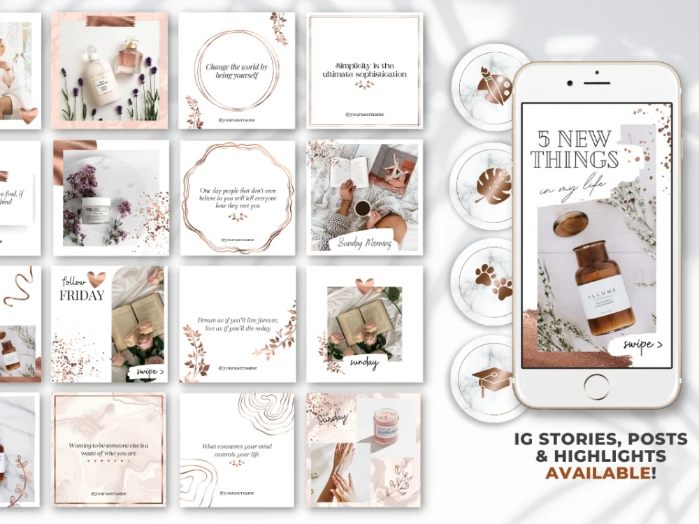 A canva instagram templates for your brand | Upwork