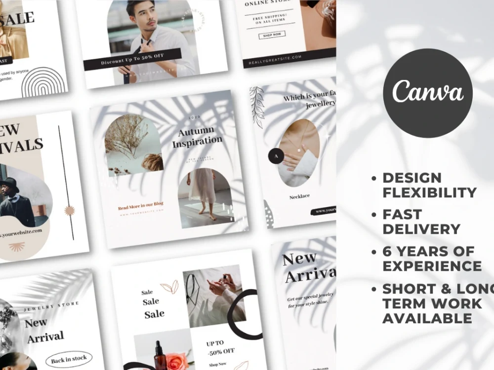 A canva instagram templates for your brand | Upwork
