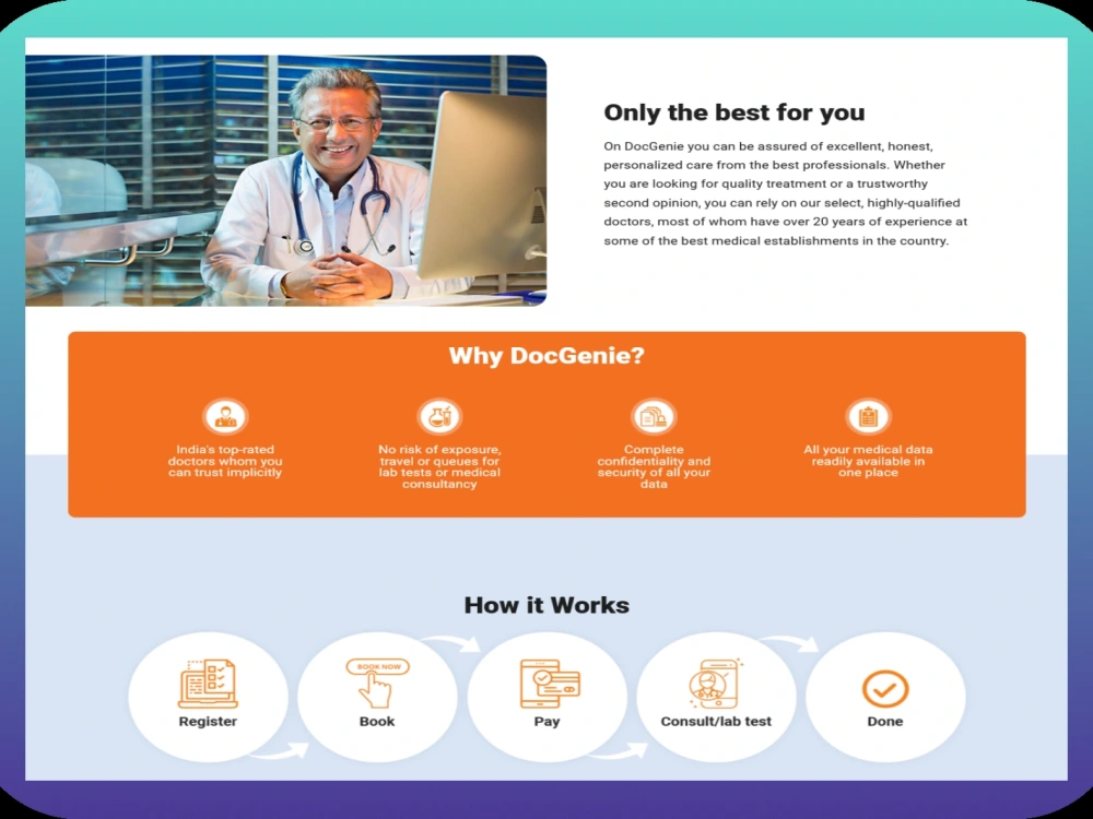 HIPAA compliant telemedicine app and telemedicine website / Doctor