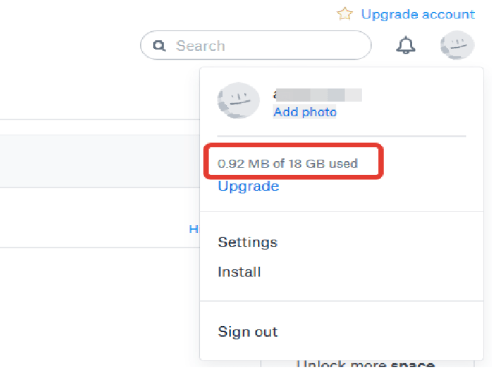 Dropbox extra space for lifetime Upwork
