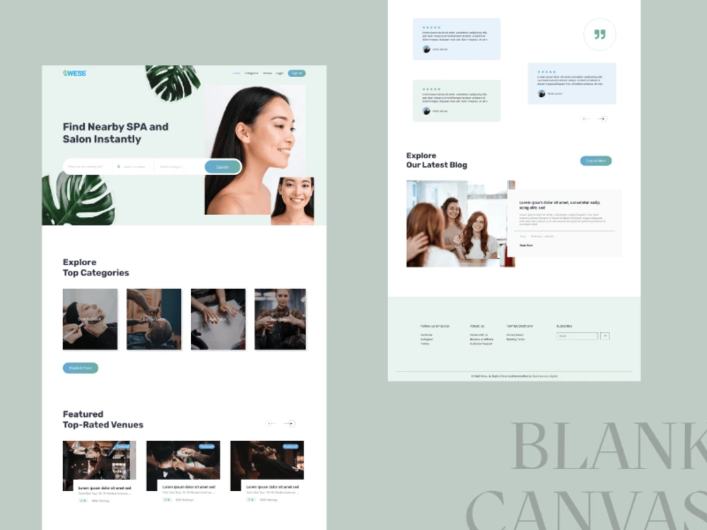 Landing page, website front end design conversion to HTML CSS JS Vue ...